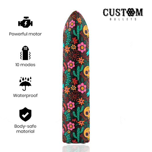 Custom Bullets Rechargeable Skull Magnetic Bullet 10 Intensities | Niks.fi verkkokauppa