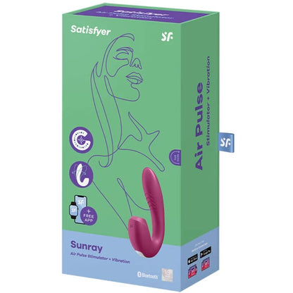 Satisfyer Sunray Stimulator And Vibrator App Red | Niks.fi verkkokauppa
