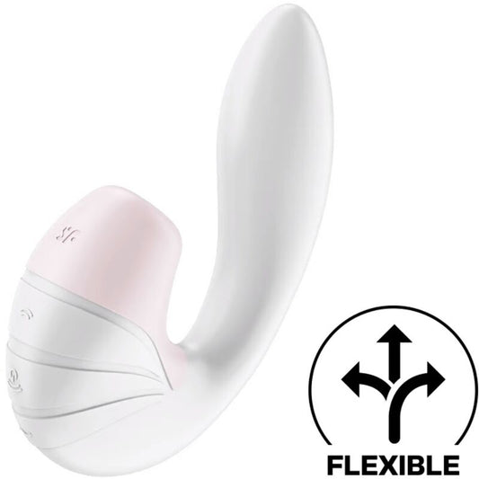 Satisfyer Supernova Air Pulse Stimulator & Vibration White | Niks.fi verkkokauppa