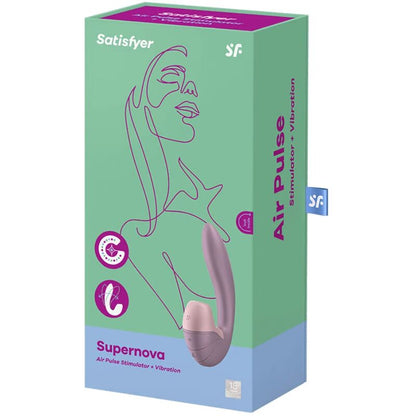 Satisfyer Supernova Air Pulse Stimulator & Vibration Pink | Niks.fi verkkokauppa