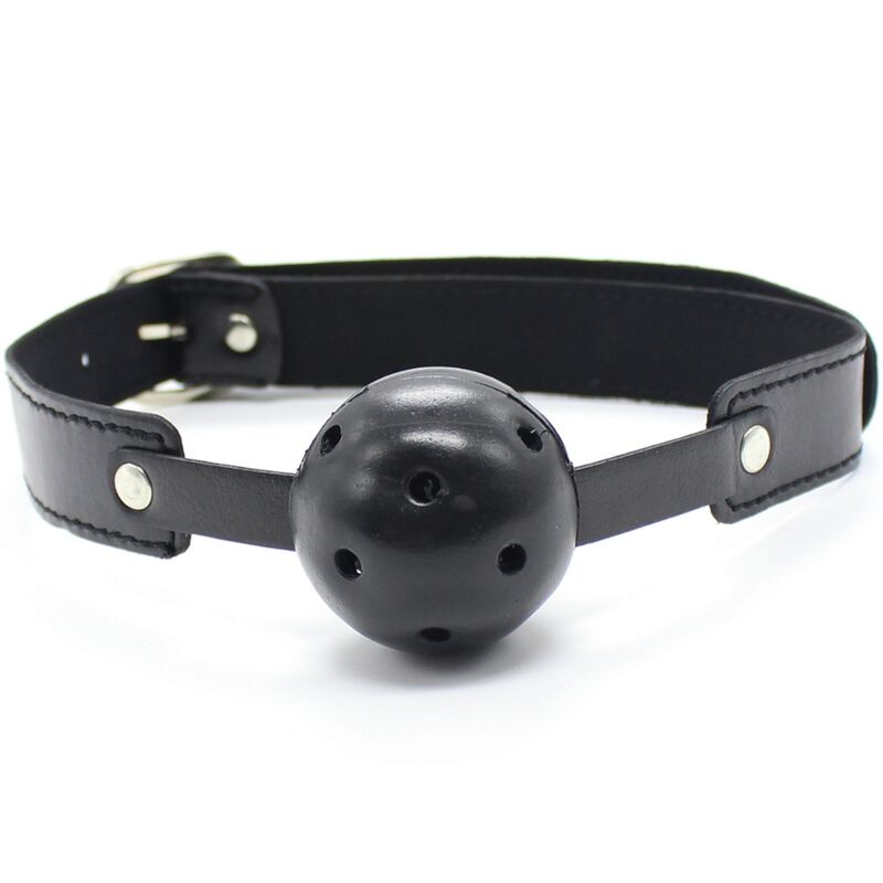 Ohmama Fetish Breatheable Ball Gag Black | Niks.fi verkkokauppa