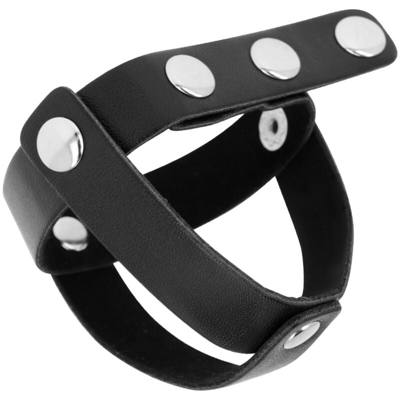 Ohmama Fetish Leather Ball Cage | Niks.fi verkkokauppa