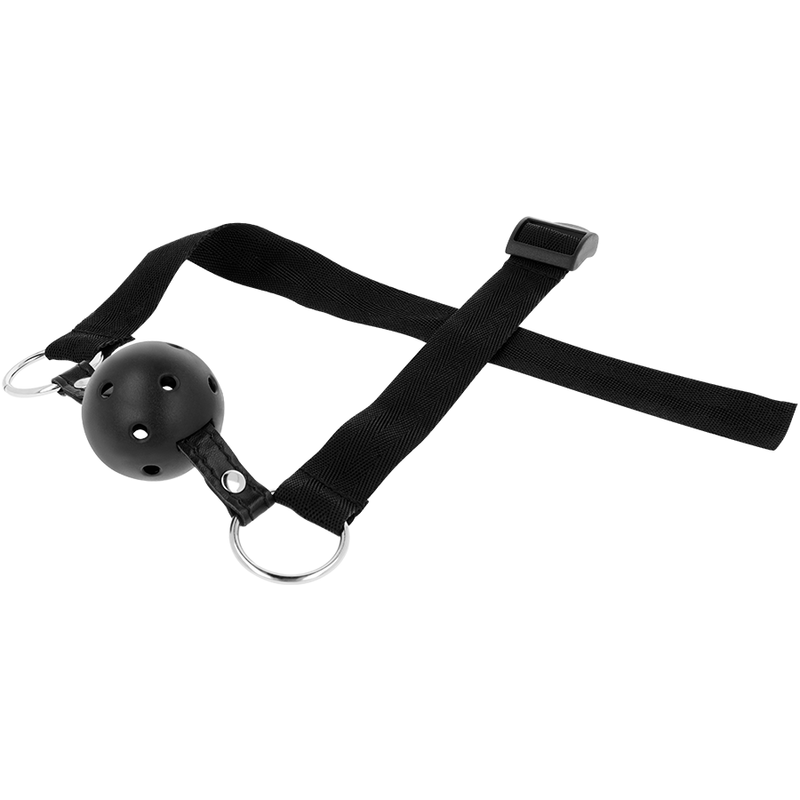 Ohmama Fetish Black Fabric Breathable Ball Gag | Niks.fi verkkokauppa