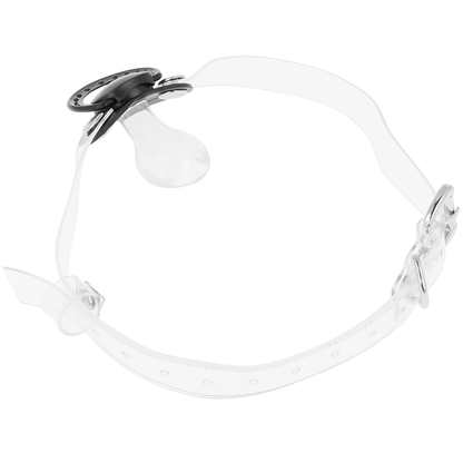 Ohmama Fetish Transparent Pacifier Gag | Niks.fi verkkokauppa