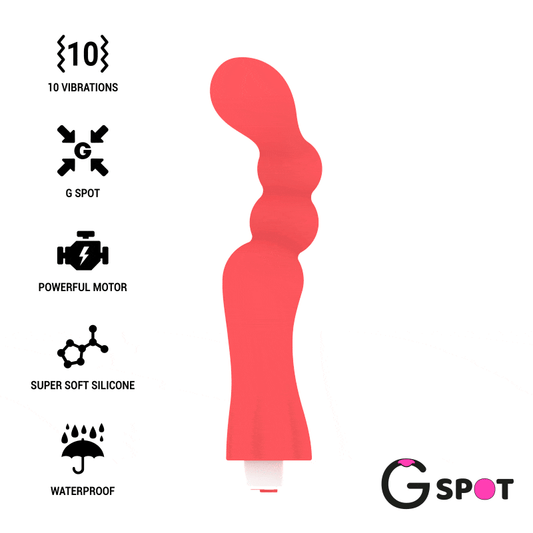 G-Spot Gohah Vibrator Light Red | Niks.fi verkkokauppa