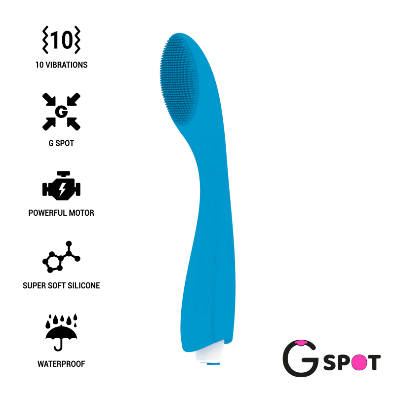 G-Spot Gylbert Turquoise Blue G-Spot Vibrator | Niks.fi verkkokauppa