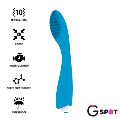 G-Spot Gylbert Turquoise Blue G-Spot Vibrator | Niks.fi verkkokauppa