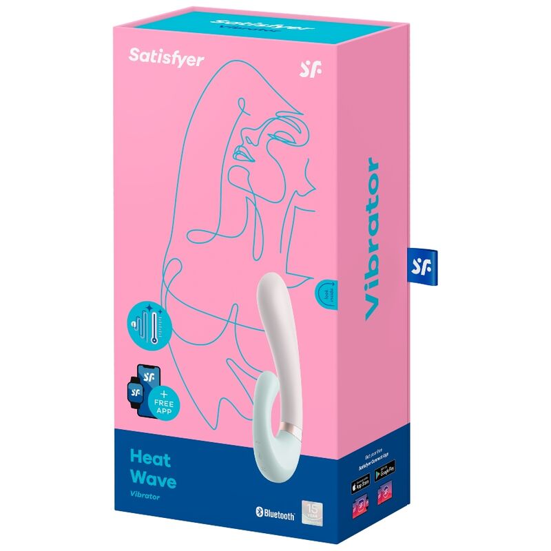 Satisfyer Heat Wave Vibrator App White | Niks.fi verkkokauppa