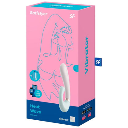 Satisfyer Heat Wave Vibrator App White | Niks.fi verkkokauppa