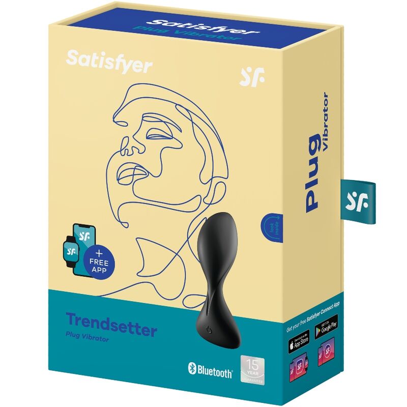Satisfyer Trendsetter Vibrating Plug App Black | Niks.fi verkkokauppa