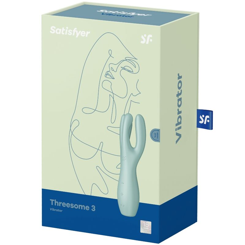 Satisfyer Threesome 3 Vibrator Mint | Niks.fi verkkokauppa
