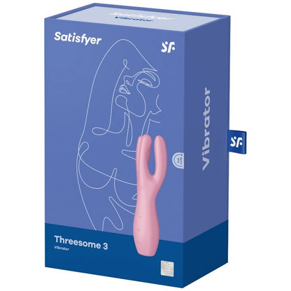 Satisfyer Threesome 3 Vibrator Pink | Niks.fi verkkokauppa