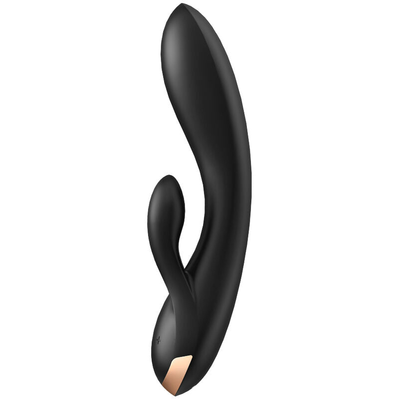 Satisfyer Double Flex Vibrator App Black | Niks.fi verkkokauppa