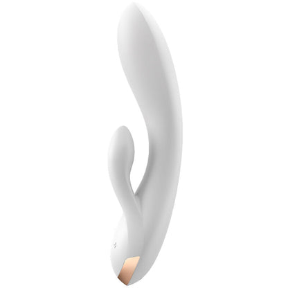 Satisfyer Double Flex Vibrator App White | Niks.fi verkkokauppa