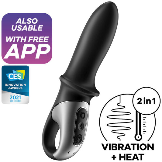 Satisfyer Hot Passion Anal Vibrator App Black | Niks.fi verkkokauppa