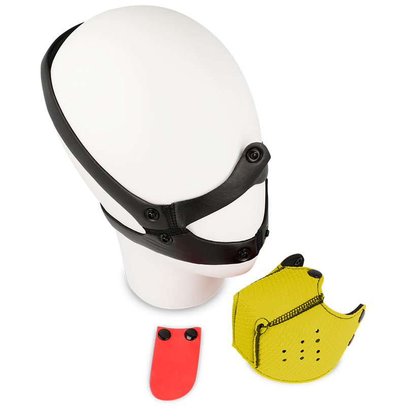 Ohmama Fetish Dog Muzzle Yellow | Niks.fi verkkokauppa