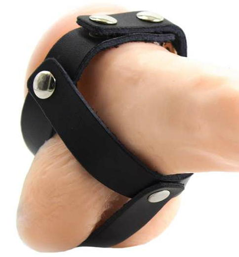 Ohmama Fetish Leather Ball Cage | Niks.fi verkkokauppa