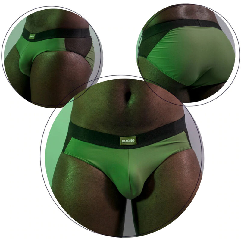 Macho Ms23V Brief Underpants Green Colors S/M | Niks.fi verkkokauppa