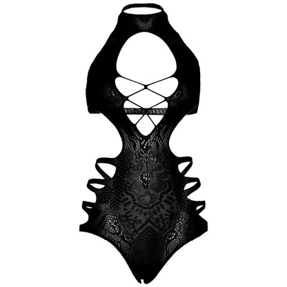 Leg Avenue Cut Out Strappy Bodysuit One Size Black | Niks.fi verkkokauppa