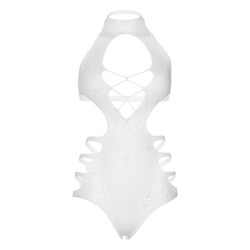 Leg Avenue Cut Out Strappy Bodysuit One Size White | Niks.fi verkkokauppa