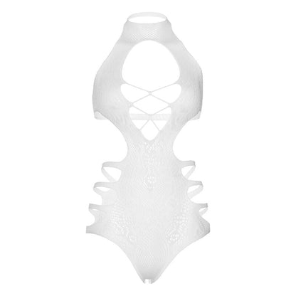 Leg Avenue Cut Out Strappy Bodysuit One Size White | Niks.fi verkkokauppa