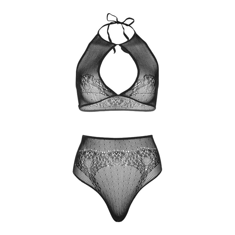 Leg Avenue Two Pieces Set Halter Crop Top & Thong Panty Panty One Size | Niks.fi verkkokauppa