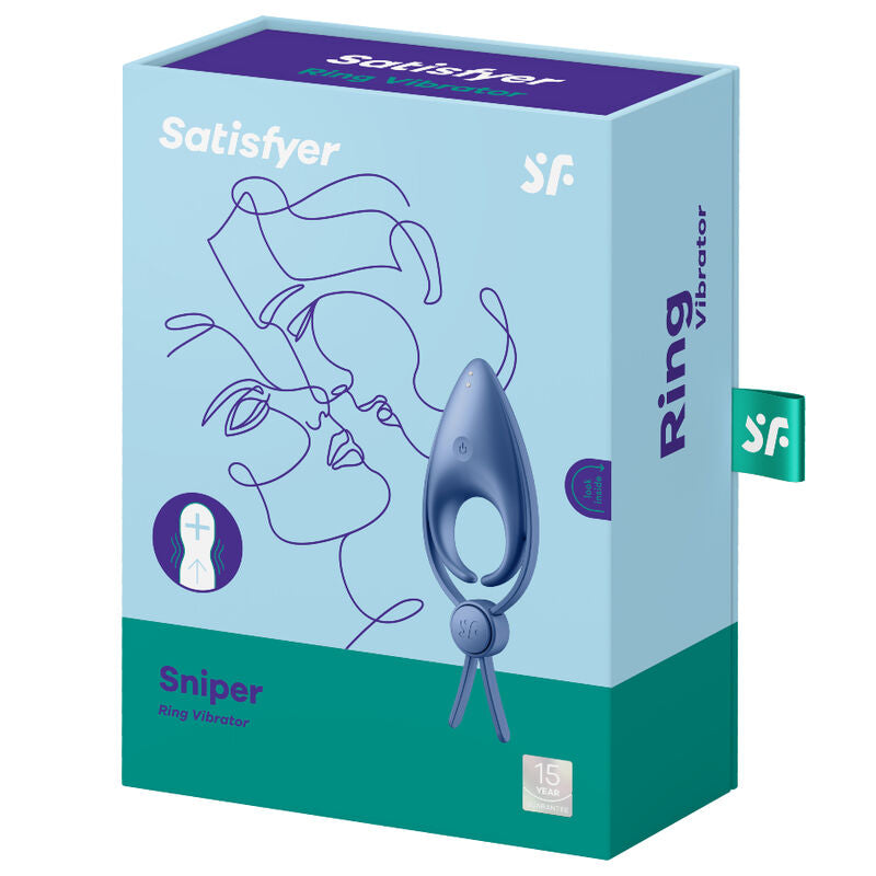 Satisfyer Sniper Ring Vibrator Blue | Niks.fi verkkokauppa