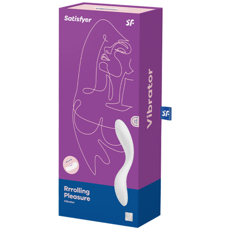 Satisfyer Rrrolling Pleasure G-Spot Vibrator White | Niks.fi verkkokauppa