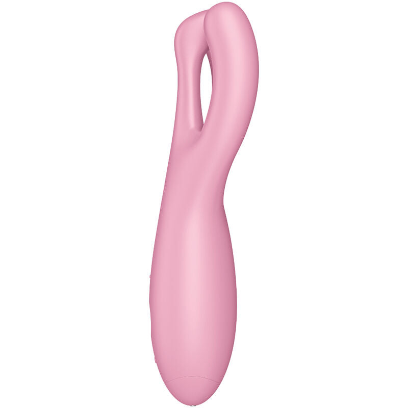 Satisfyer Threesome 4 Vibrator App Pink | Niks.fi verkkokauppa