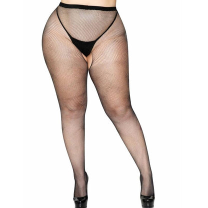 Leg Avenue Mesh Pants With Crotch Opening Plus | Niks.fi verkkokauppa