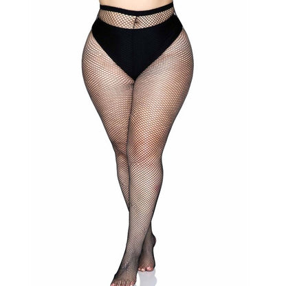 Leg Avenue Backseam Pantyhose Black Plus Size | Niks.fi verkkokauppa