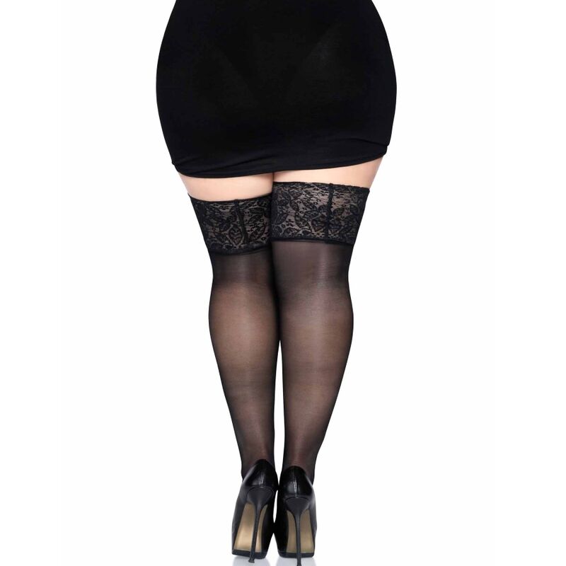 Leg Avenue Stay Ups Sheer Thigh High Plus Size | Niks.fi verkkokauppa