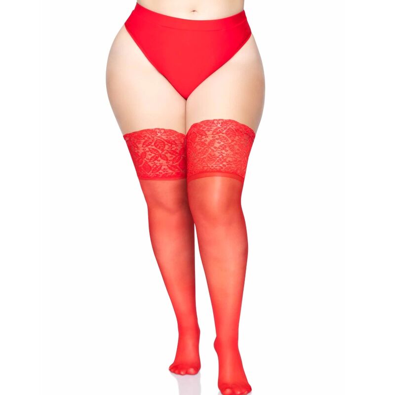Leg Avenue Stay Ups Sheer Thigh Up Plus Size | Niks.fi verkkokauppa