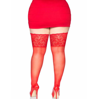 Leg Avenue Stay Ups Sheer Thigh Up Plus Size | Niks.fi verkkokauppa