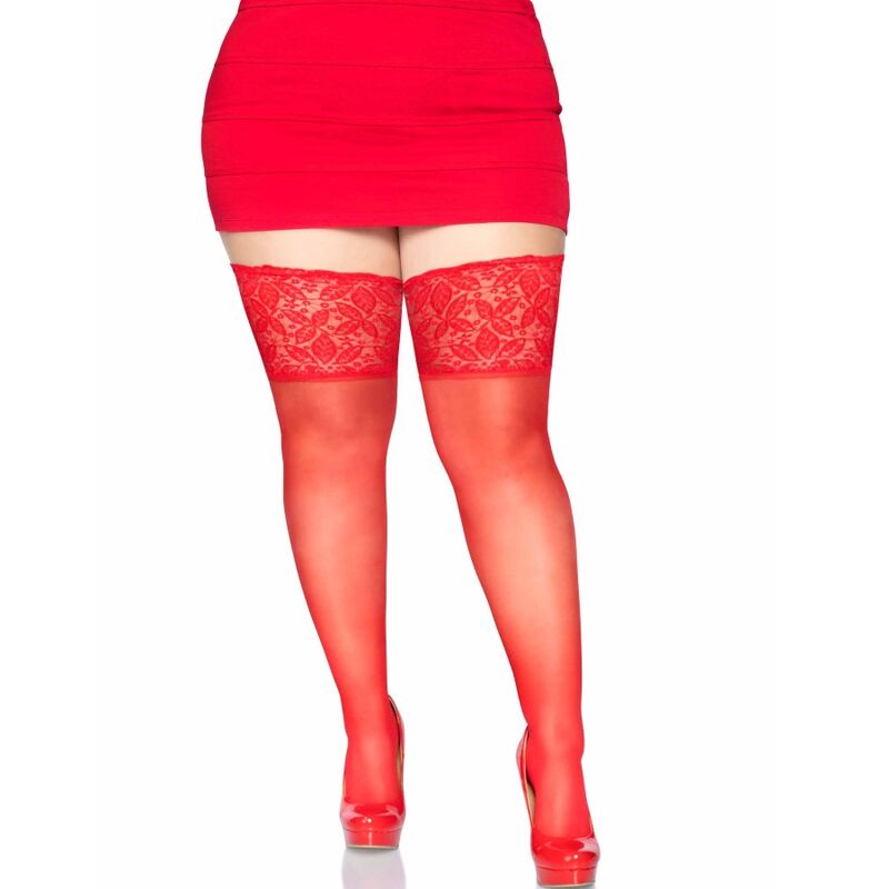 Leg Avenue Stay Ups Sheer Thigh Up Plus Size | Niks.fi verkkokauppa