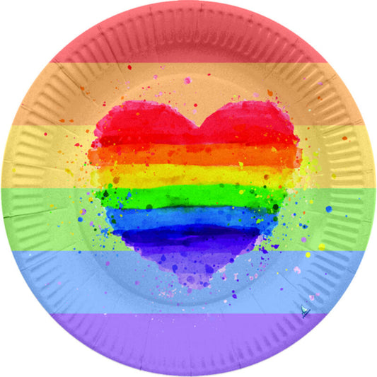 Pride Set 8 Lgbt Flag Plates | Niks.fi verkkokauppa