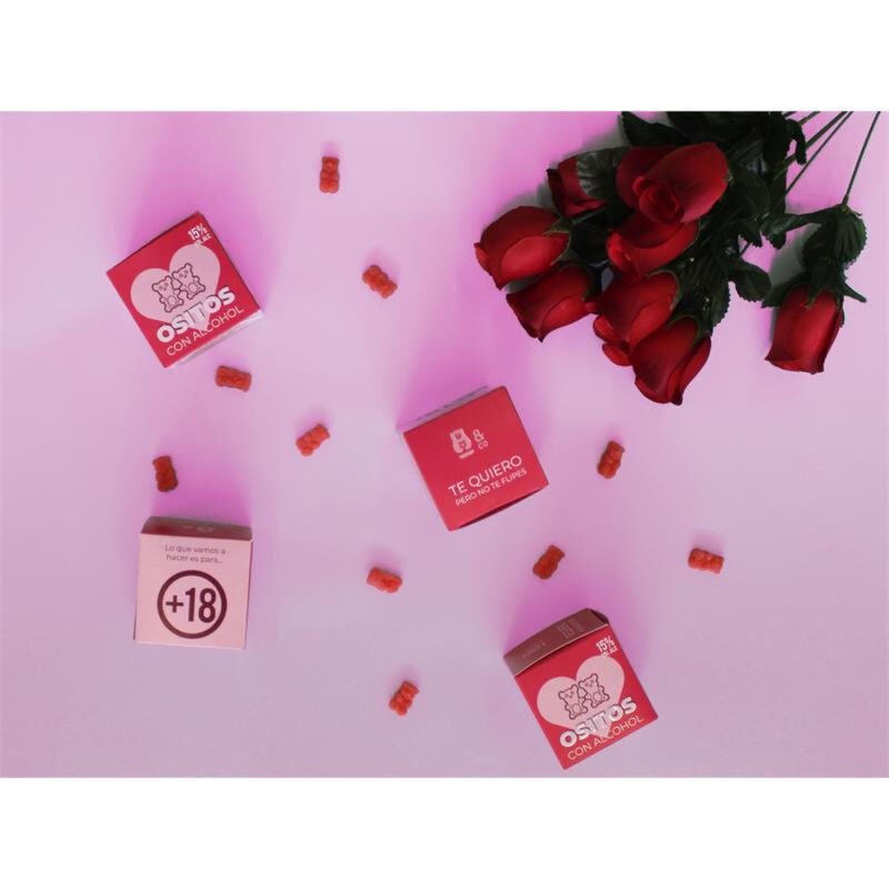 Osito & Co Gummy Bears With Alcohol Gin & Strawberry | Niks.fi verkkokauppa