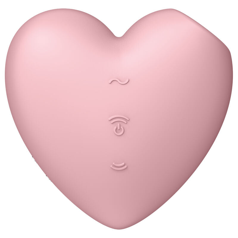 Satisfyer Cutie Heart Air Pulse Stimulator & Vibrator Pink | Niks.fi verkkokauppa