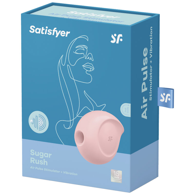 Satisfyer Sugar Rush Air Pulse Stimulator & Vibrator Pink | Niks.fi verkkokauppa