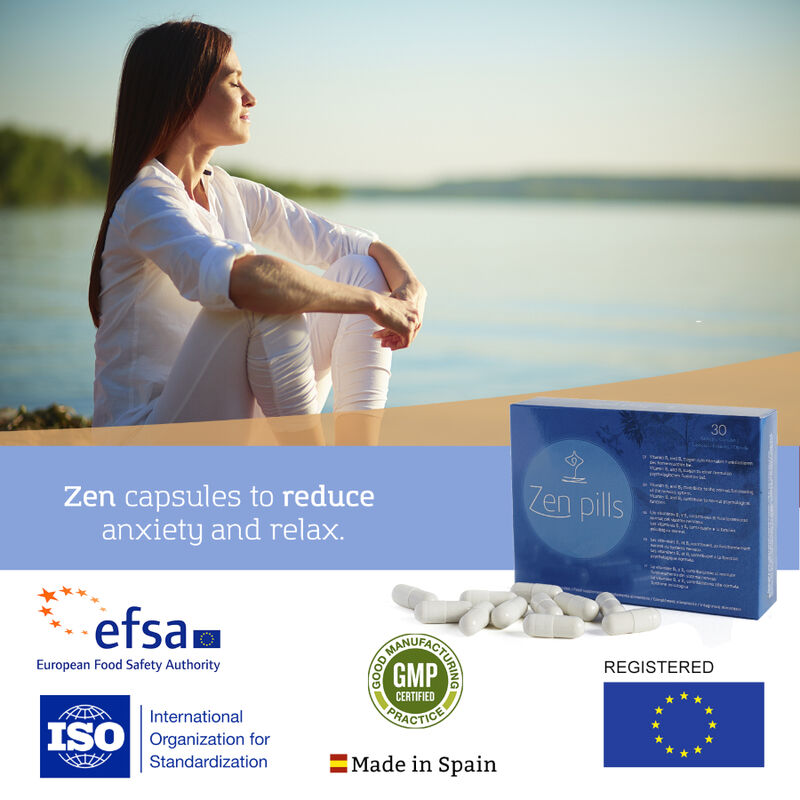500 Cosmetics Zen Pills Capsules To Reduce Anxiety | Niks.fi verkkokauppa