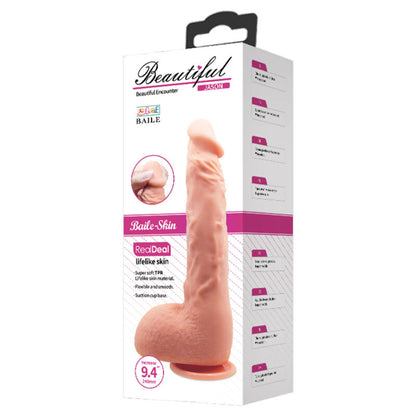 Baile Realistic Dildo Jason Natural 24 Cm | Niks.fi verkkokauppa