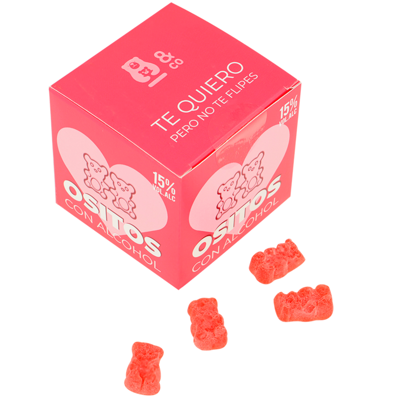 Osito & Co Gummy Bears With Alcohol Gin & Strawberry | Niks.fi verkkokauppa