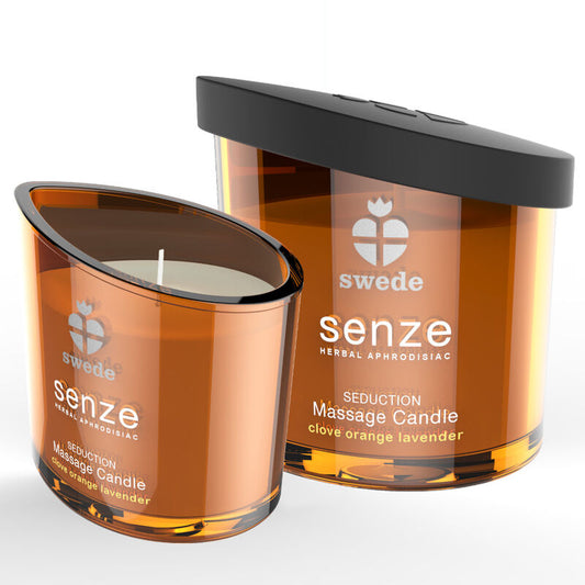 Swede Senze Seduction Massage Candle Clove, Orange, Lavender | Niks.fi verkkokauppa