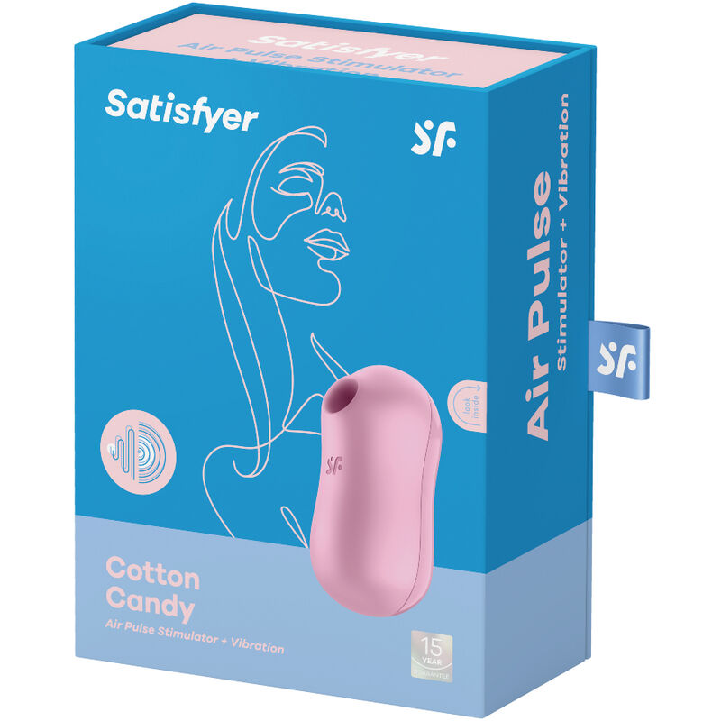 Satisfyer Cotton Candy Air Pulse Stimulator & Vibrator Lilac | Niks.fi verkkokauppa
