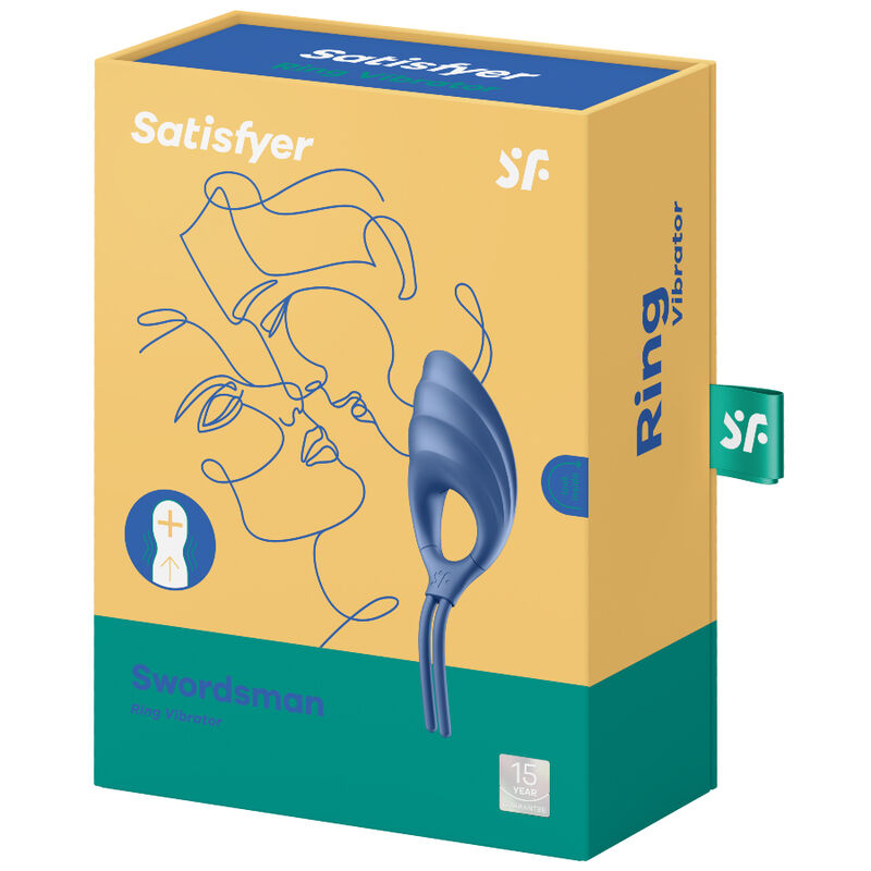 Satisfyer Swordsman Ring Vibrator Blue | Niks.fi verkkokauppa