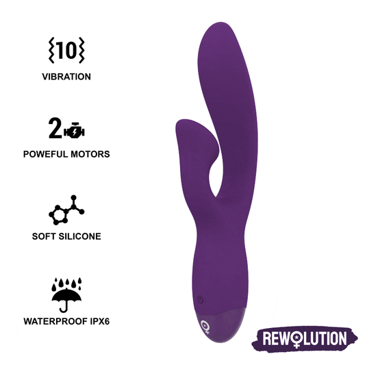 Rewolution Rewofun Flexible Vibrator With Rabbit | Niks.fi verkkokauppa