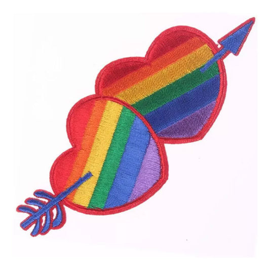 Pride Lgbt Flag Heart Patch | Niks.fi verkkokauppa