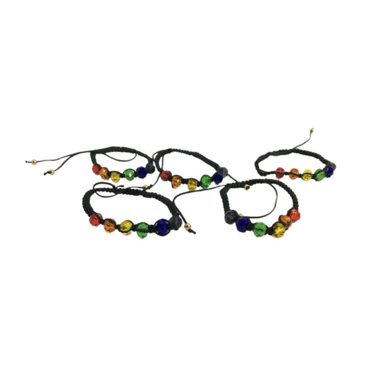 Pride Lgbt Flag Glass Ball Bracelet | Niks.fi verkkokauppa