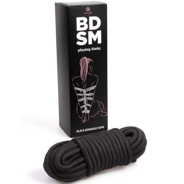 Secretplay Black Bondage Rope Bdsm Collection | Niks.fi verkkokauppa
