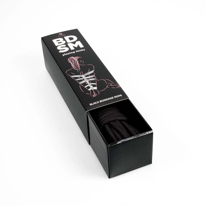 Secretplay Black Bondage Rope Bdsm Collection | Niks.fi verkkokauppa